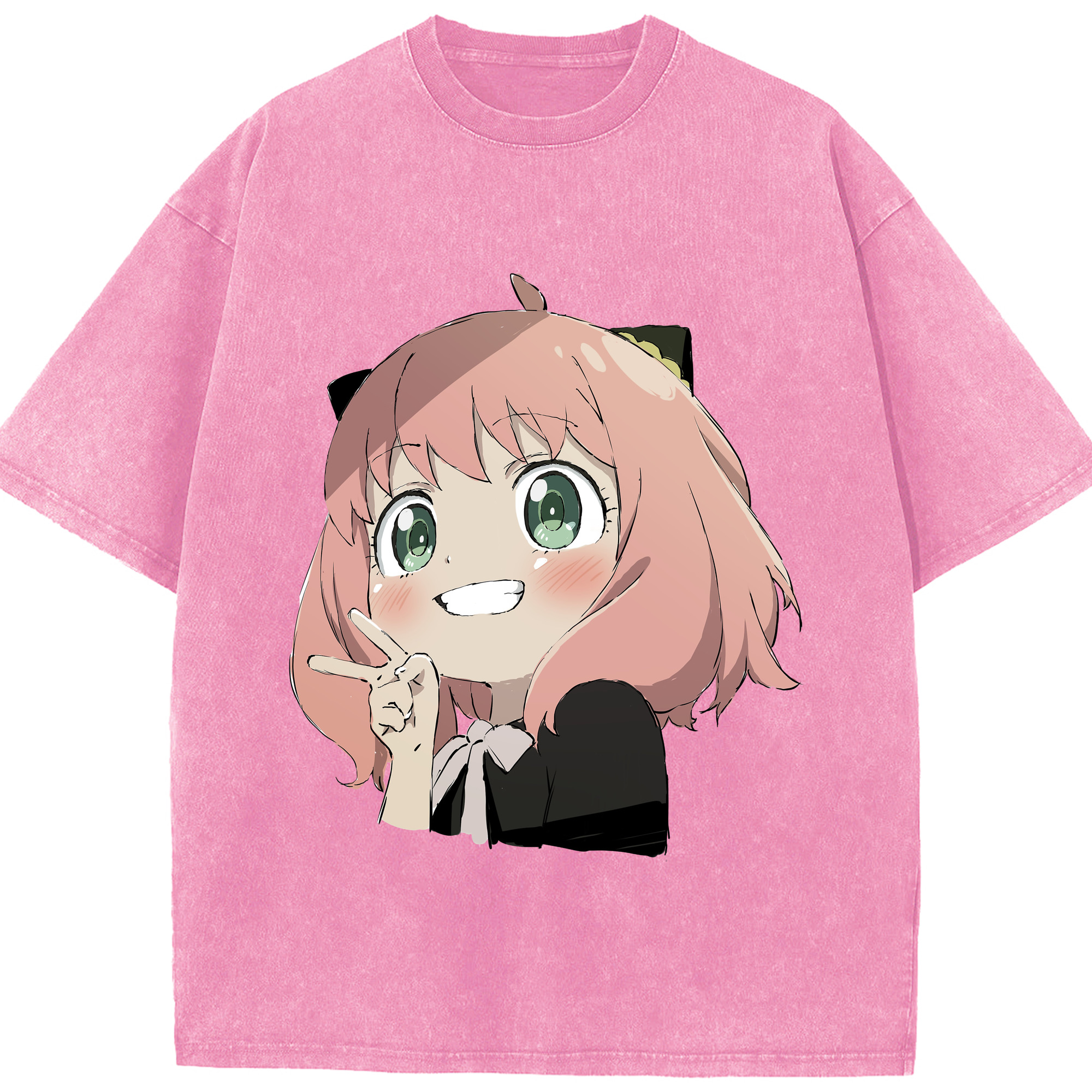 （画像用） SPY×FAMILY间谍家家酒 綿100% ヴィンテージ風 半袖Tシャツ（フロントプリント）